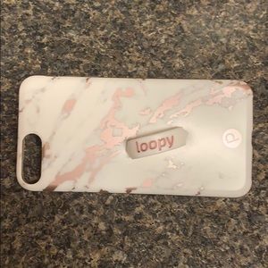 Rose gold marble iPhone 8 Plus case
